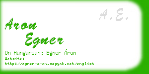aron egner business card